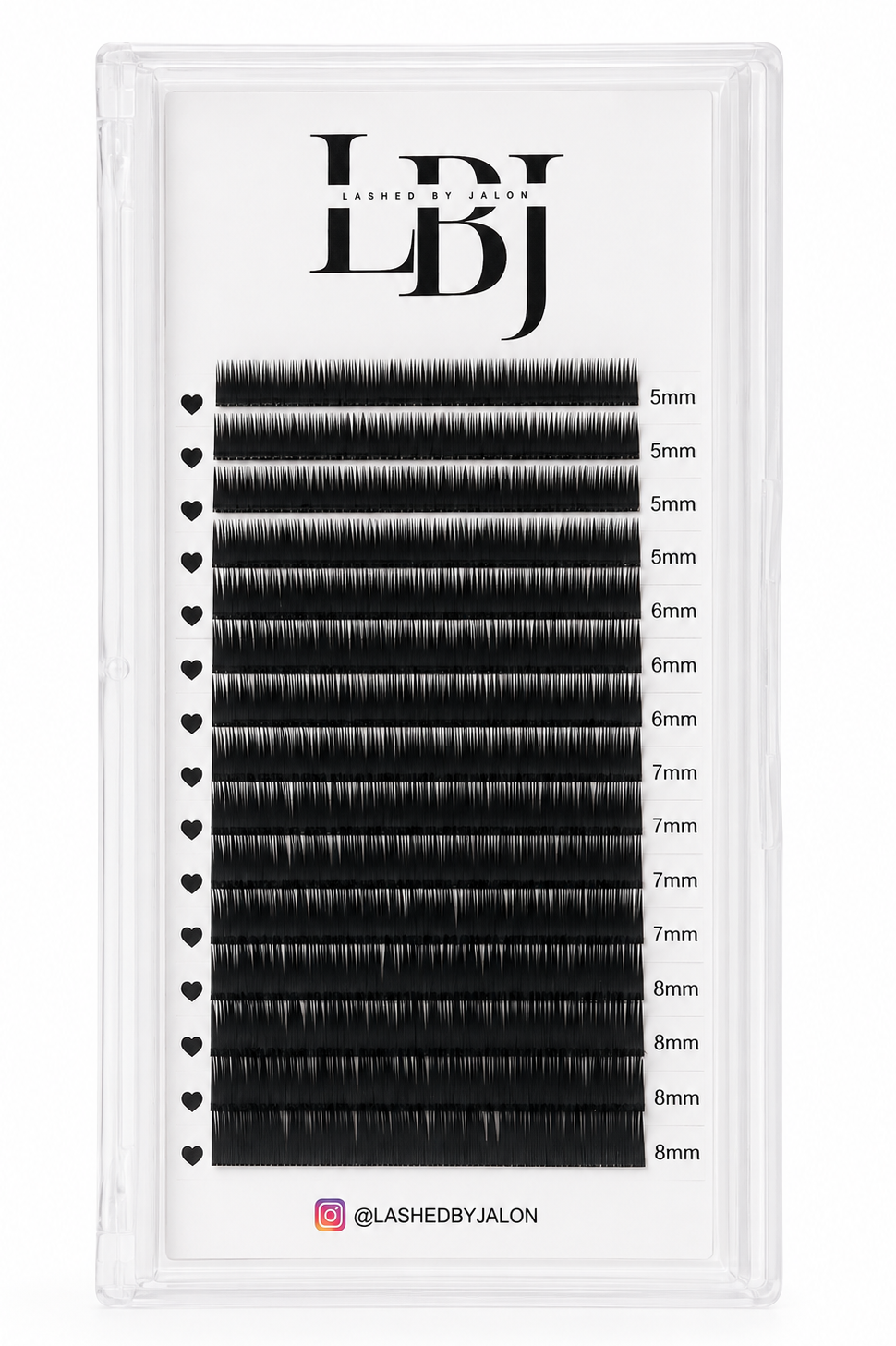0.20 J Curl Bottom Lash Trays