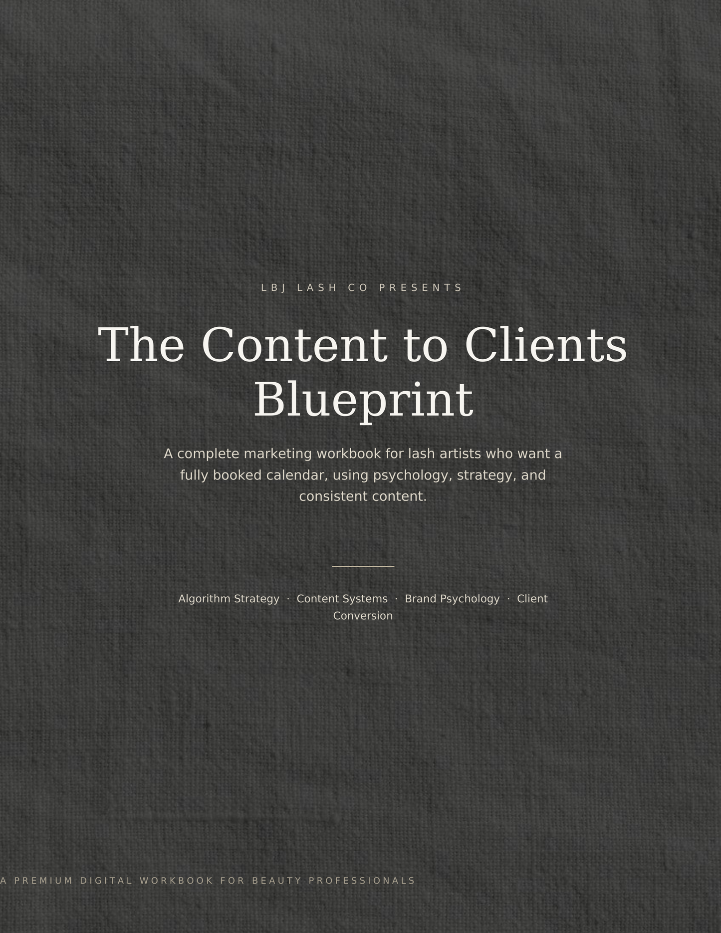 The Content to Clients Blueprint