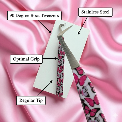 BLOSSOM BUTTERFLY 90 Degree Boot Tweezer
