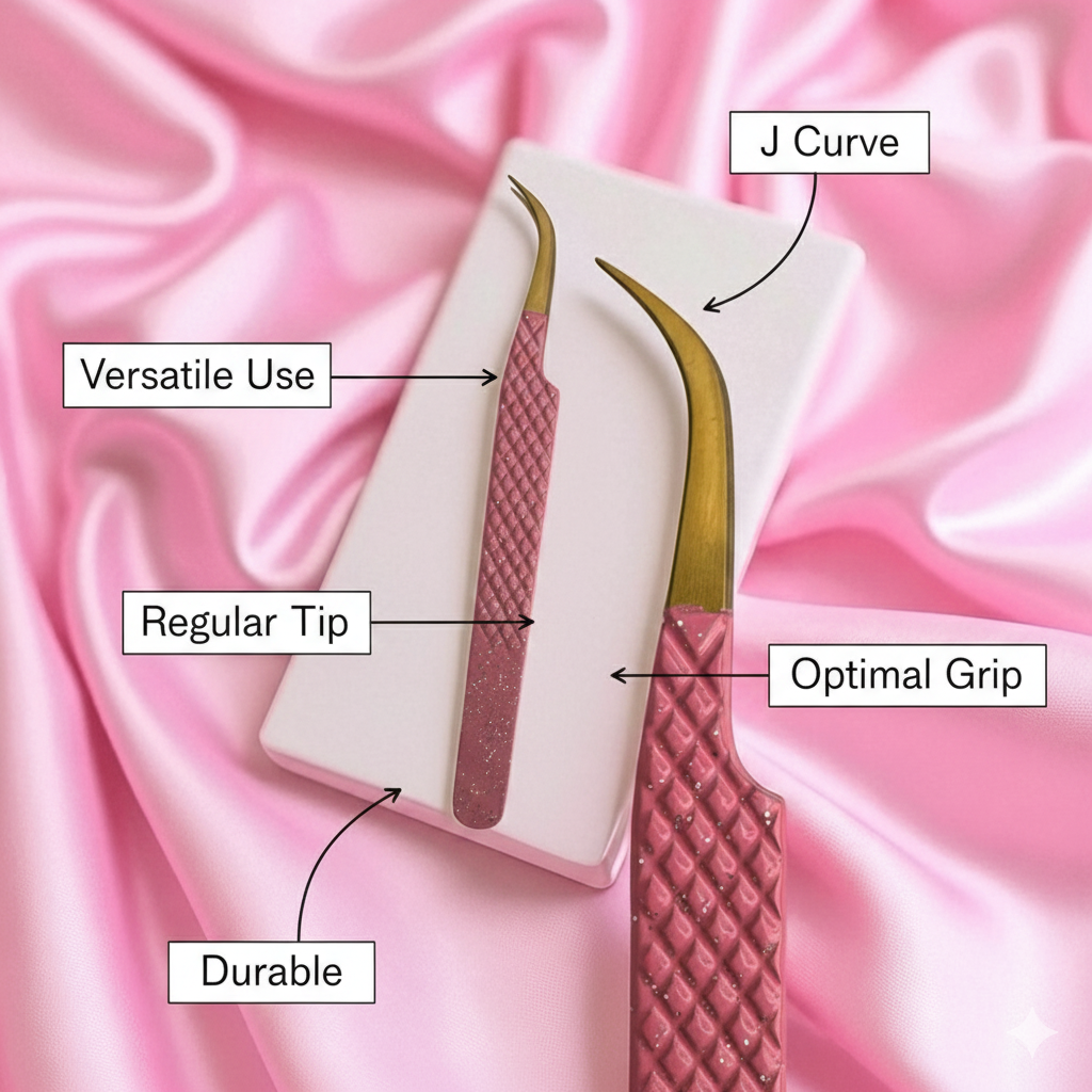 PINK COLLECTION- J Curve Tweezer