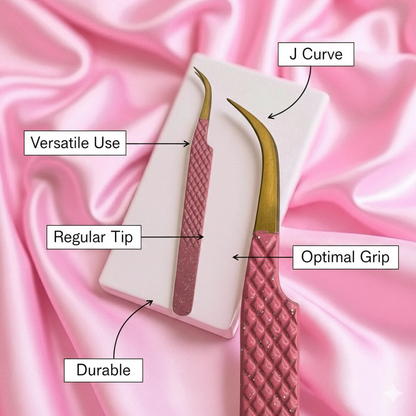 PINK COLLECTION- J Curve Tweezer