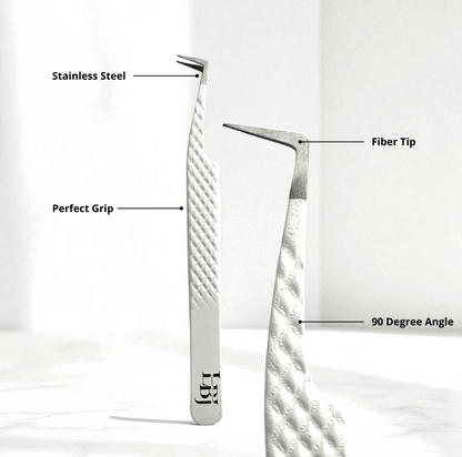 MILLIONAIRE- 90 Degree Fiber Tip Tweezer